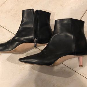 Zara peg-heeled booties!
